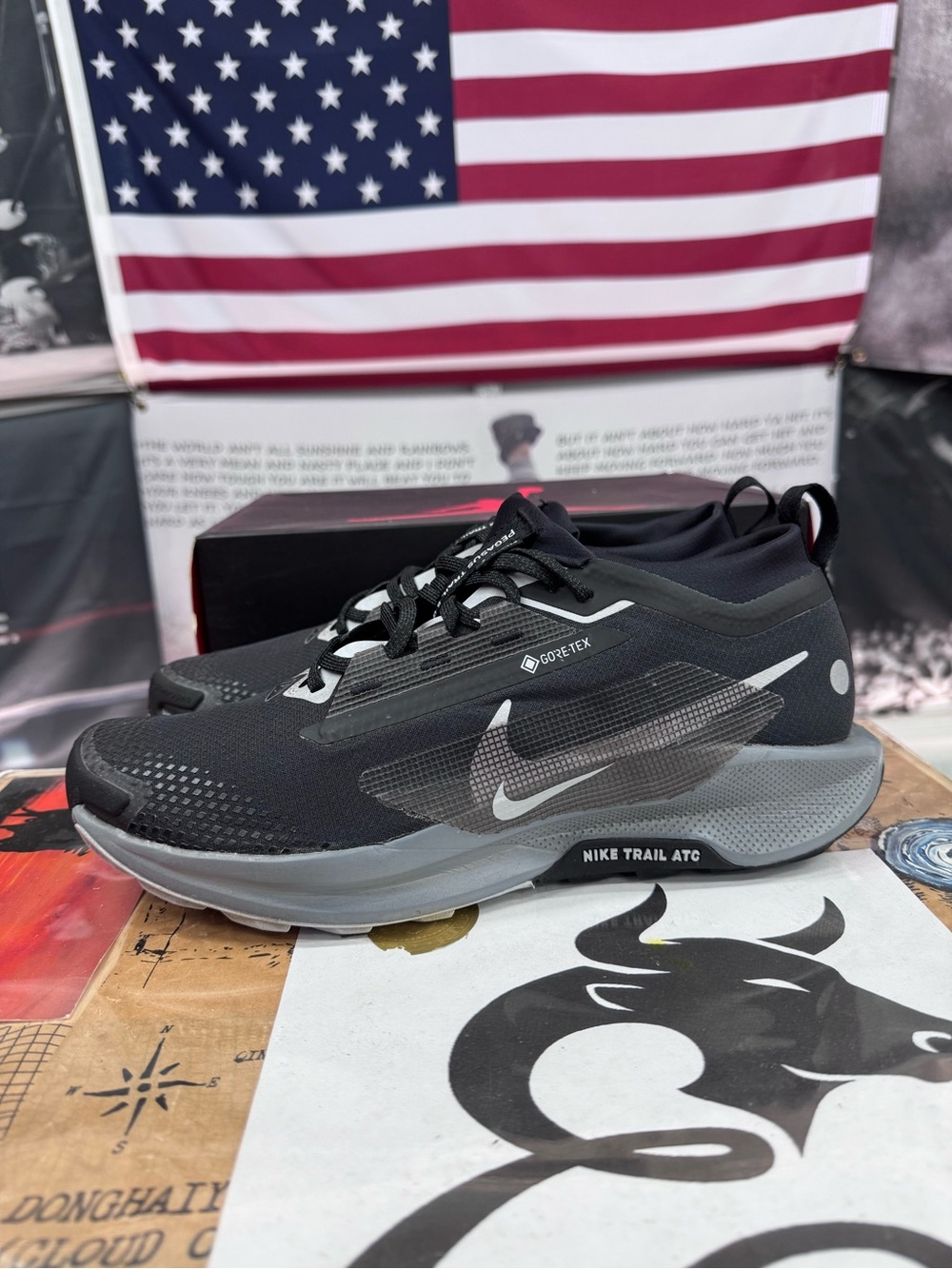Nike Men's Trail ATC Gore-Tex Shoes - Black/Gray